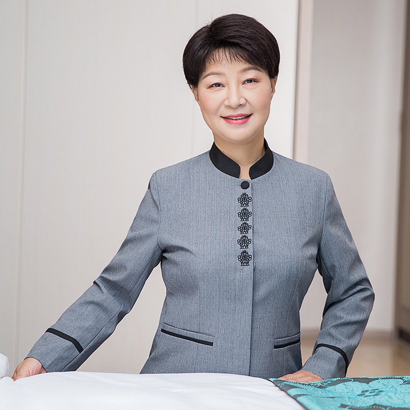 Cleaning workwear Long sleeves Sleeves Women Property Hotel Guesthouses Attendant Cleaners Aunts Clean Clothes Spring Autumn Clothing