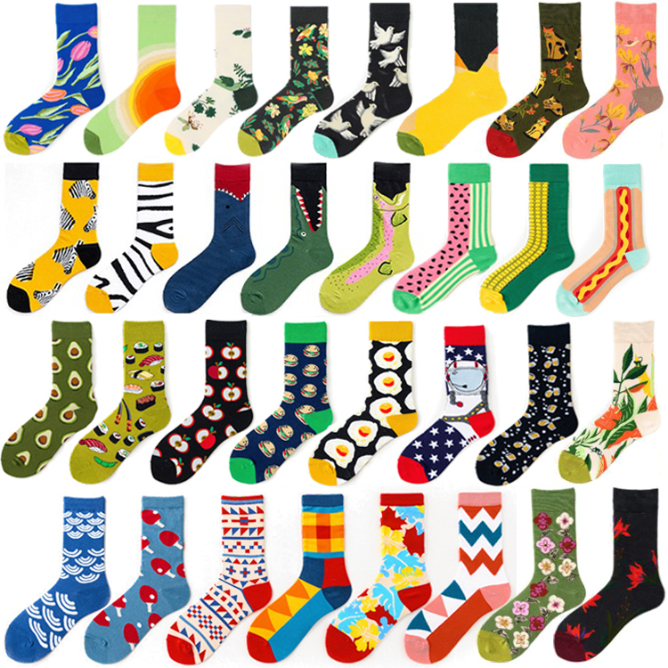 French Retro Artistic Socks, Trendy and Creative European and American Style, Personalized Oil Painting Socks, Long Tube Socks for Men and Women, Street Style Socks