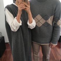 Maternity wear winter 2021 new suit Western style loose bottoming sweater maternity sweater mid-length dress