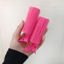 Net red recommended lazy bangs fixed clip fluffy roll hairclip styling artifact Korean self-adhesive roll plastic does not hurt hair