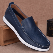 2022 New Men Casual Leather Shoes Head Layer Bullskin Inglén Men Shoes Trends Genuine Leather Breathable Sloppy Shoes Mens Shoes Mens Shoes