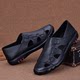 2024 Summer Men's Sandals Genuine Leather Crocs Breathable Soft Leather Soft Sole Anti-Slip First Layer Cowhide Sandals Men's Baotou