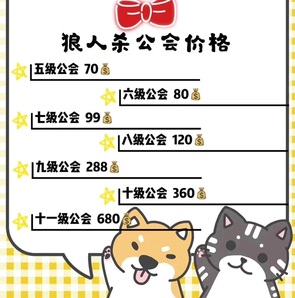 Pocket Wolf kills gold coin popularity of various grade guilds 1 - 5 - 13 - 16 - level guild transfer for sale