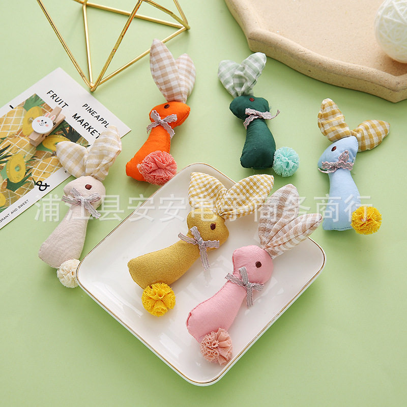 DIY Children's Cute Hair Accessories Material Head Jewelry Cartoon Rabbit Fawn Brooch Clothing Shoes Socks Hat Clip Accessories