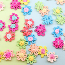 Fabric handmade flower hairpin headgear accessories wool flower small fresh diy shoes socks clothes decoration materials