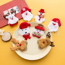 Cartoon Christmas Elk Snowman Old Man Accessories Childrens Brooch Clothes Decorations Pendant DIY Handmade Materials