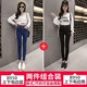 Quần jeans cạp cao nữ co giãn 2018 xuân hè mới phiên bản Hàn Quốc của quần skinny bút chì skinny dài hoang dã quần jean nữ ống rộng