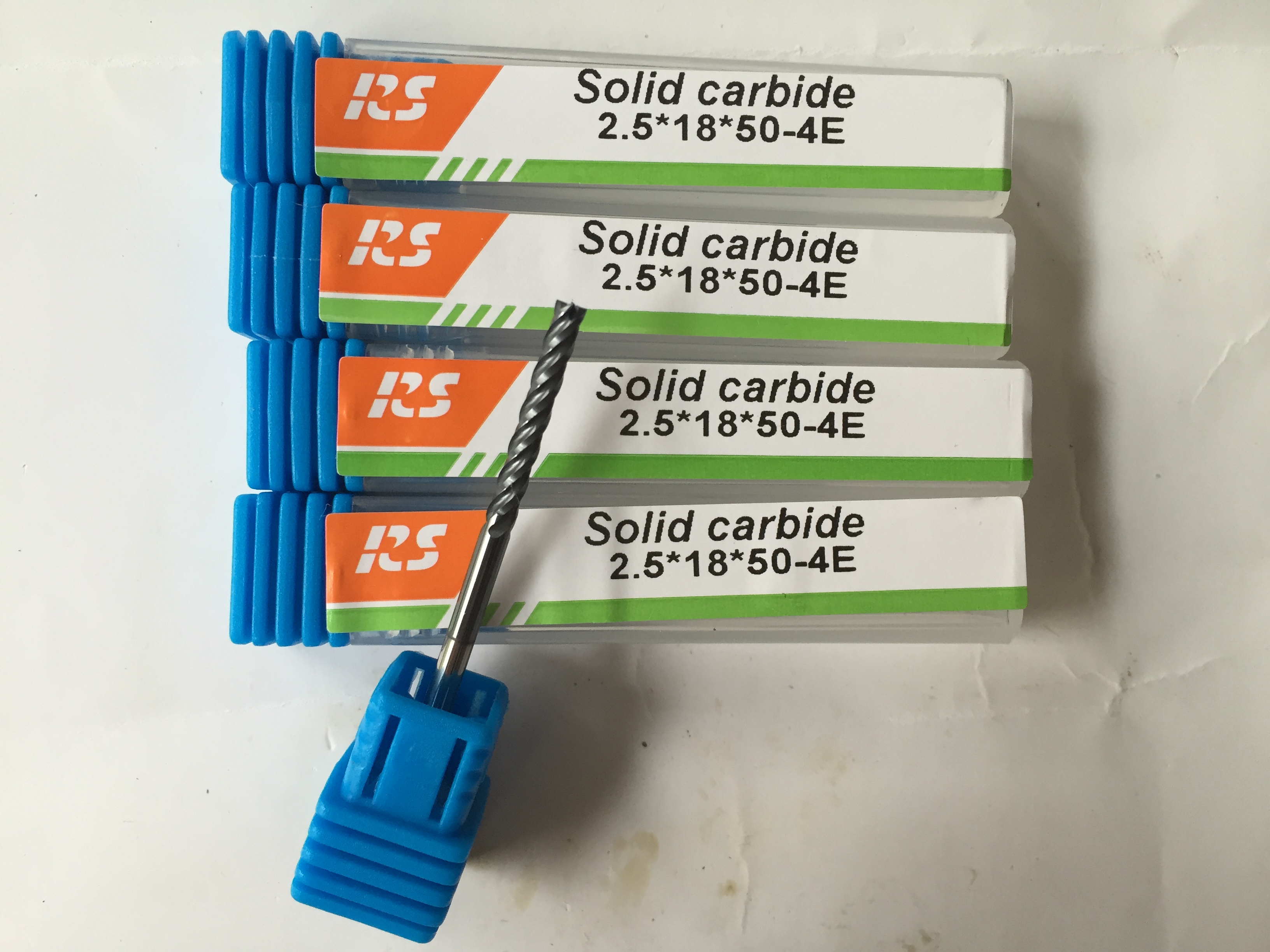 Whole carbide ultra-fine particle CNC special coating milling cutter two-edged four-edged ball head extended handle