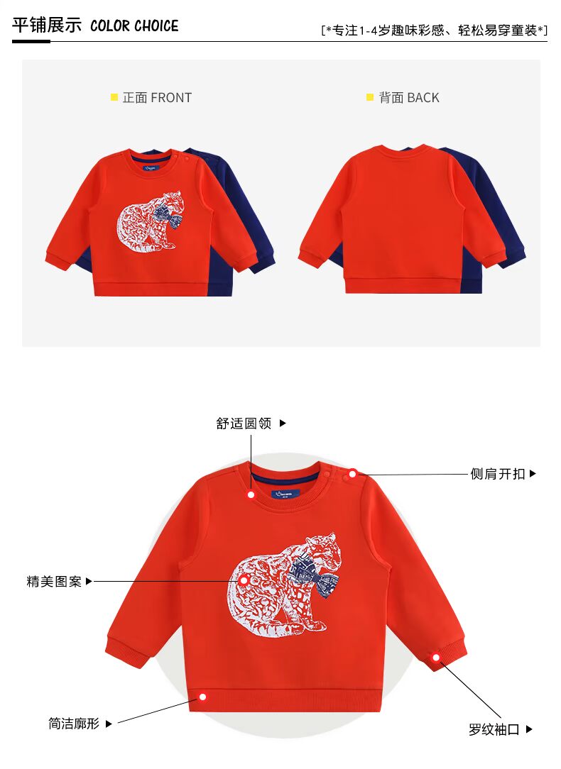 Quần áo trẻ em Mạnh Môn Mo Mi cho bé trai áo thun dài tay mùa xuân mới cho bé sơ sinh cotton giản dị áo thun đáy áo sơ mi 1-4 tuổi - Áo thun thời trang trẻ em