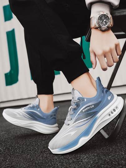 Pull Back Men's Shoes 2025 Autumn and Winter Leather Waterproof Sports Shoes Ultra-Light Youth Breathable Student Running Shoes Shock-Absorbing