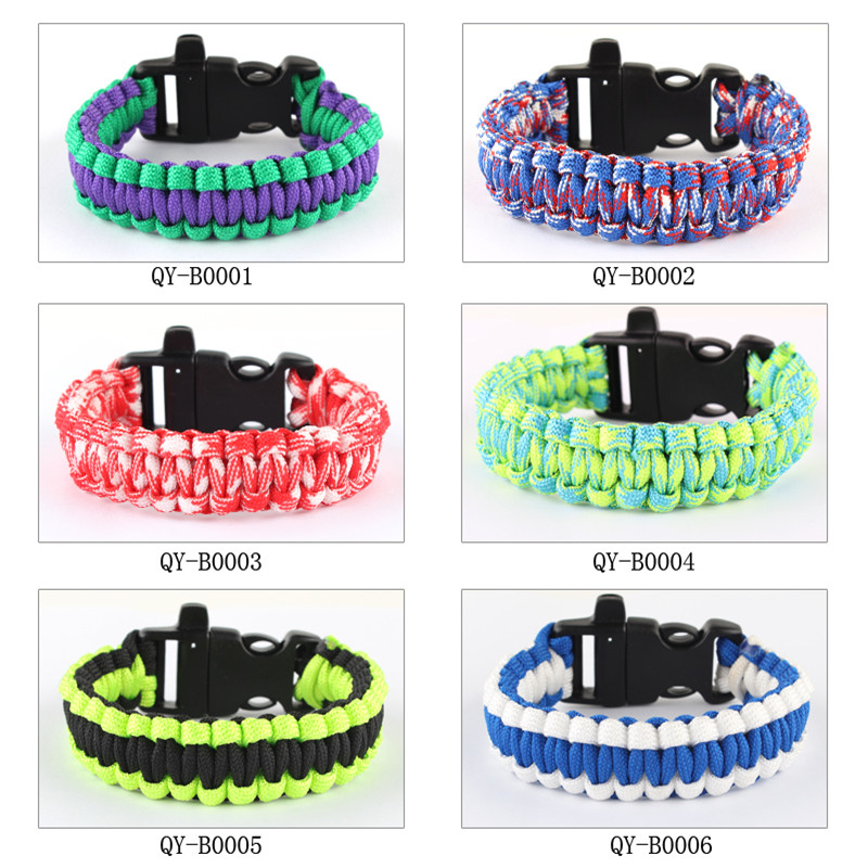 New product Wujing Tongan outdoor courting hand woven umbrella rope Handmade field Lifesaving Bracelet 7 Core Promotion Bracelet