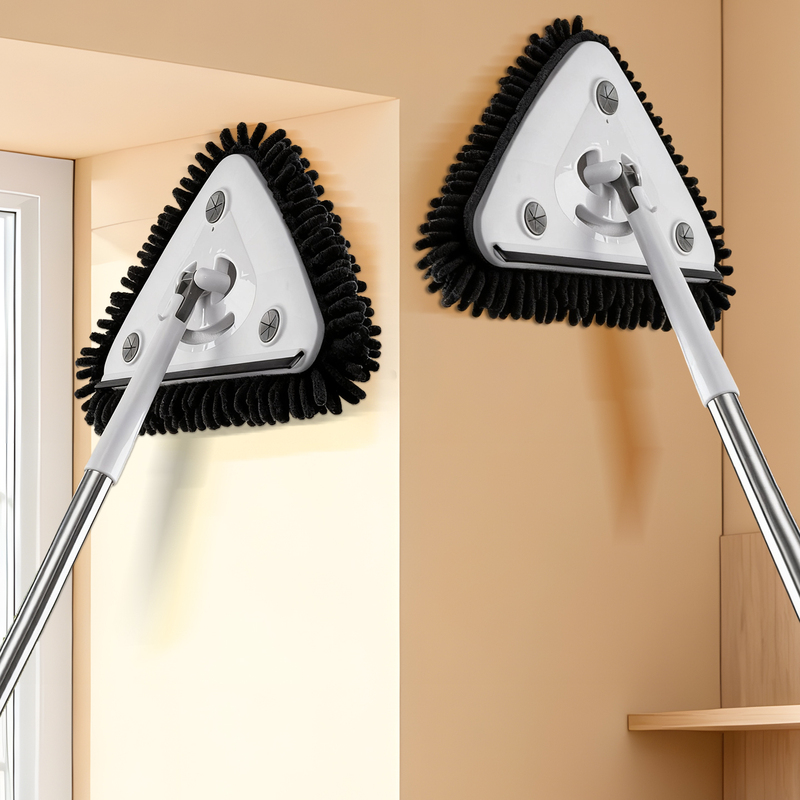 Triangular Mop, Household Cleaning Tool, Ceiling Dust Removal Tool, General Cleaning, Wall Wiping, Wall Sweeping, Roof Cleaning