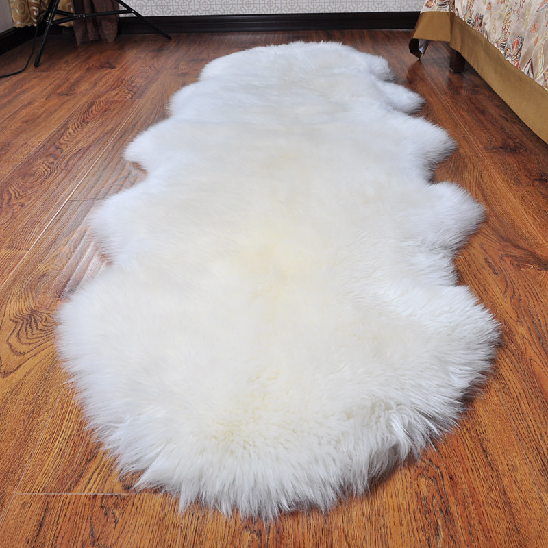 Jupark wool rug bedroom living room bedside blanket wool sofa cushion floating window cushion whole sheepskin Nordic rug