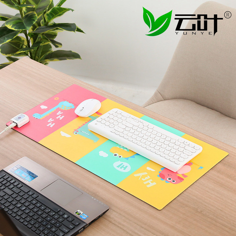 Cloud Leaf Touch-style Desktop Heating Mat Office Slip Rat Mat Oversized Table Mat Computer Warm Hand Fever Pad Warm Table Mat