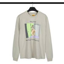 PH oil painting KANYE Kan Ye actress joint Yeezy girl tide T-shirt street retro INS tide brand long-sleeved men and women