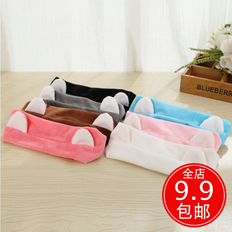 Beam Hair With Super Cute Cute Cat Ears Hair Band Hair Stirrup Wash Face Makeup Lipped Hair Clip Flannel Bouquet Hair Towel Hair Dressing