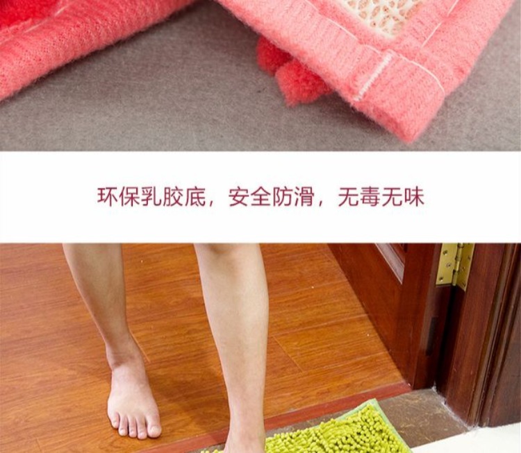 thấm mat phòng ngủ thảm sàn thảm lối vào sảnh bếp Chenille tắm mat toilet cửa mat - Thảm sàn thảm xốp trải sàn 60x60