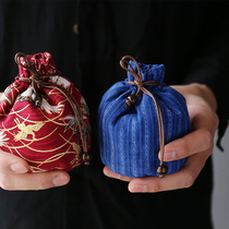 Classic round bottom corset pocket handmade cup bag Master Cup collection bag portable storage bag Beth bead jewelry storage bag