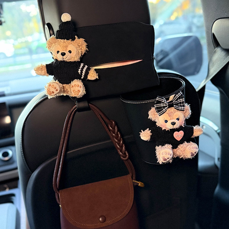 Shirley Mei Duffy car trash can tissue box two-in-one hanging car tissue box cute tissue bag