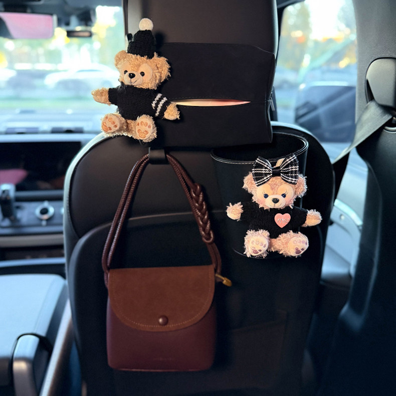 Shirley Mei Duffy car trash can tissue box two-in-one hanging car tissue box cute tissue bag