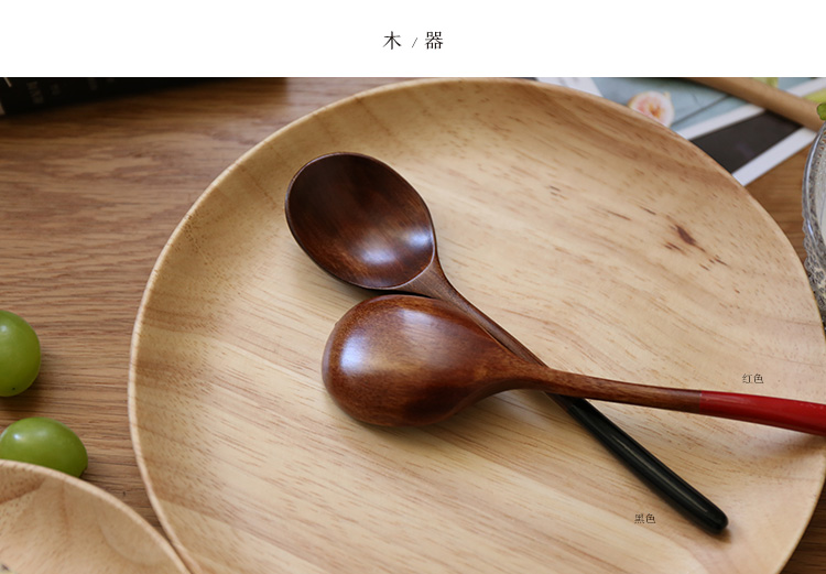 Sheri sáng tạo nhật ký phong cách Nhật Bản và bộ thìa gió dao kéo vài chiếc thìa bộ quà tặng - Đồ ăn tối dĩa trắng