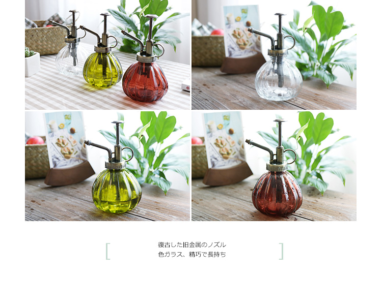 Sheri retro Nhật Bản VĂN PHÒNG thủy tinh có thể tưới nước công cụ tưới nước dụng cụ tưới vườn chau nhua