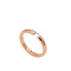 Smooth single diamond 18K rose gold titanium steel ring index finger ring Japanese and Korean version ring couple ring female jewelry gift