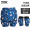 Thickened and widened deep blue hip protection set