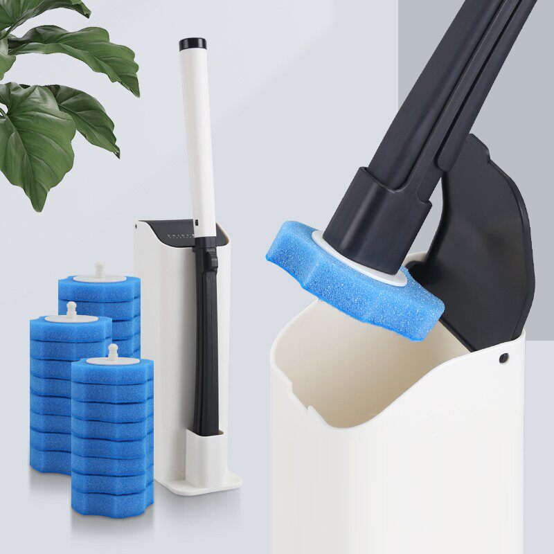 Mrs. Miao disposable toilet brush set no dead corner household disposable cleaning brush toilet brush cleaning artifact