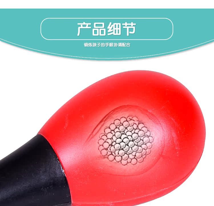 Bé cát nhỏ búa đỏ bi tay trẻ sơ sinh Tay bé nắm bắt nghe trực quan đào tạo đồ chơi đỏ nhỏ - Đồ chơi nhạc cụ cho trẻ em đàn điện tử cho bé