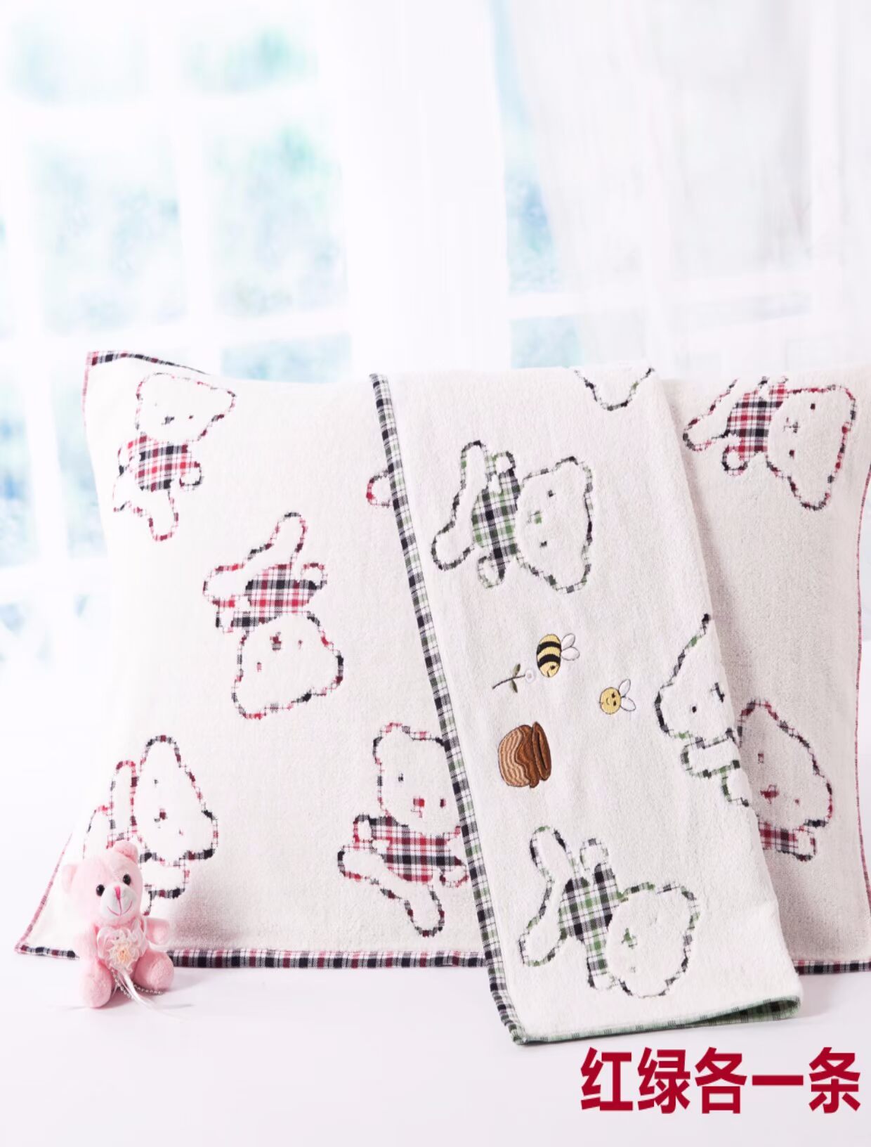 Gối cotton vàng hai gạc đôi cotton mềm mại thêu hoạt hình tăng vài mẫu Authentic Ý tưởng từ khóa