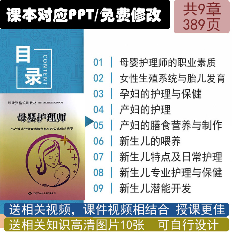 母婴护理师培训PPT课件 家政月嫂母婴护理员上课授课PPT资料模型