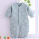 Áo sơ mi cotton mùa thu cho bé sơ sinh set bodysuit bé trai