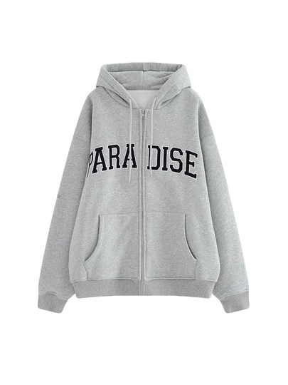 oversize连帽卫衣外套女2025春秋冬季新款加绒加厚休闲开衫棒球服