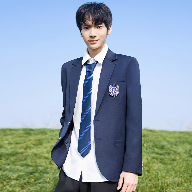 Qianyao Dk Suit Japanese-Style Uniform Two-Button Waist-Cinching Slimming Student Suit College Style Student Suit Set