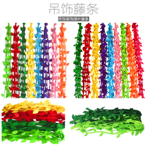 Spring Ring Creation Decoration Non-woven Vines Vines Greening Air Hanging Accessories Kindergarten School Mall Hallway Indoor Arrangement
