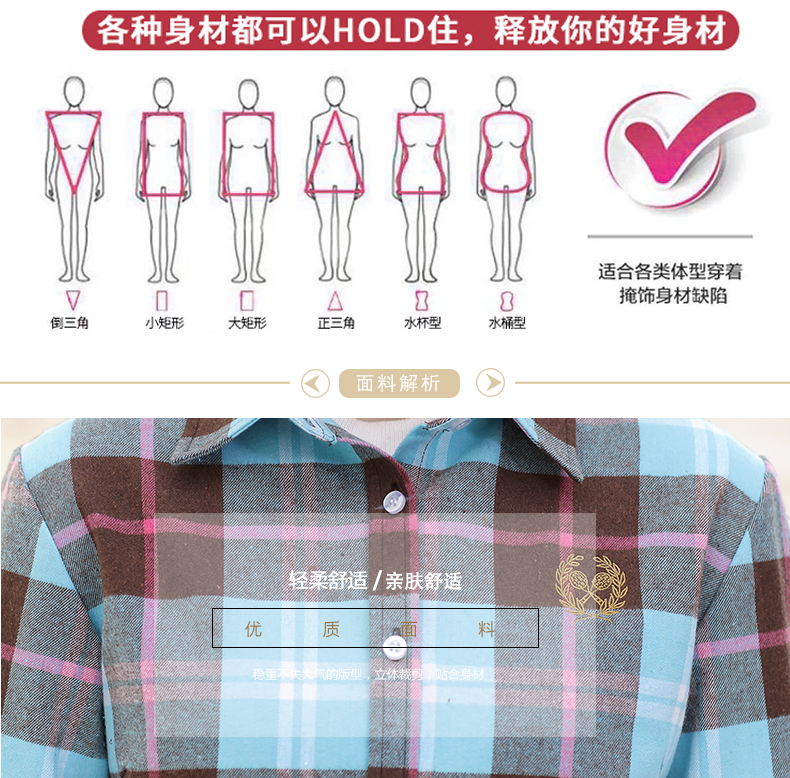 Áo sơ mi nữ trung niên 40-50-60 tuổi Áo sơ mi cotton dài tay cho mẹ trung niên tải áo mùa xuân và mùa thu cỡ lớn - Áo sơ mi dài tay áo sơ mi kiểu đẹp