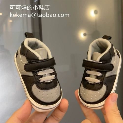 Нескользящая дышащая высокая белая обувь подходит для мужчин и женщин для девочек для раннего возраста для отдыха, 0-1 лет