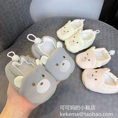 Детские мультяшные нескользящие туфли для раннего возраста подходит для мужчин и женщин для девочек, мягкая подошва, 3-6-9-12 мес.
