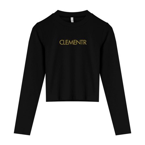 Хлопковый черный цветной приятный телу демисезонный короткий лонгслив, высокий воротник, в обтяжку