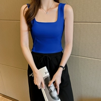 Синий, короткий, квадратный вырез