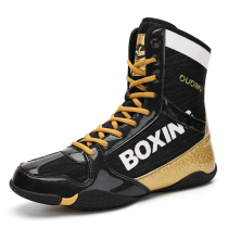 Boxing shoes high-top combat training sneakers mens and womens gym weightlifting indoor squat shoes fighting shoes wrestling boots