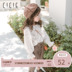Cicie trẻ em mùa thu 2019 mới ngoại quốc phiên bản Hàn Quốc của áo sơ mi chấm bi dài tay áo sơ mi nữ - Áo sơ mi áo kiểu suông bé gái Áo sơ mi