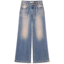 (Imported cotton series) Miss Sixty2024 autumn new jeans womens distressed trendy wide-leg pants