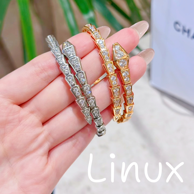 Linuxv Jin Gao Ding Light Luxury Snake-Shaped Open Bracelet for Men and Women, Long-Lasting Color Retention, Thick Plating, Cnc Top-Level Craftsmanship Linuxv Jin Gao Ding Light Luxury Snake-Shaped Open Bracelet for Men and Women, Long-Lasting Color Retention, Thick Plating, Cnc Top-Level Craftsmanship