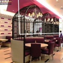 New wrought iron bird cage decoration shooting props window display outdoor interior decoration restaurant bird cage can be customized
