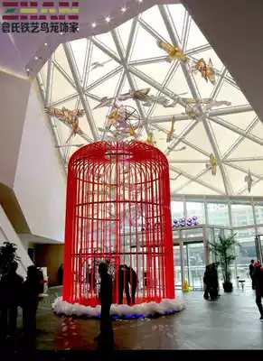 European-style decorative wrought iron birdcage Park king-size birdcage Outdoor birdcage gazebo floor-to-ceiling birdcage can be customized