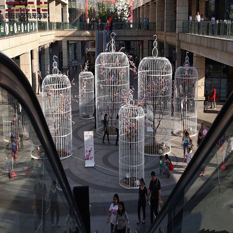 Iron Art Gigantic Large Size Bird Cage Villa Big Bird Cage Wedding Decoration Swing Accessories Outdoor Park Design Large Bird Cage