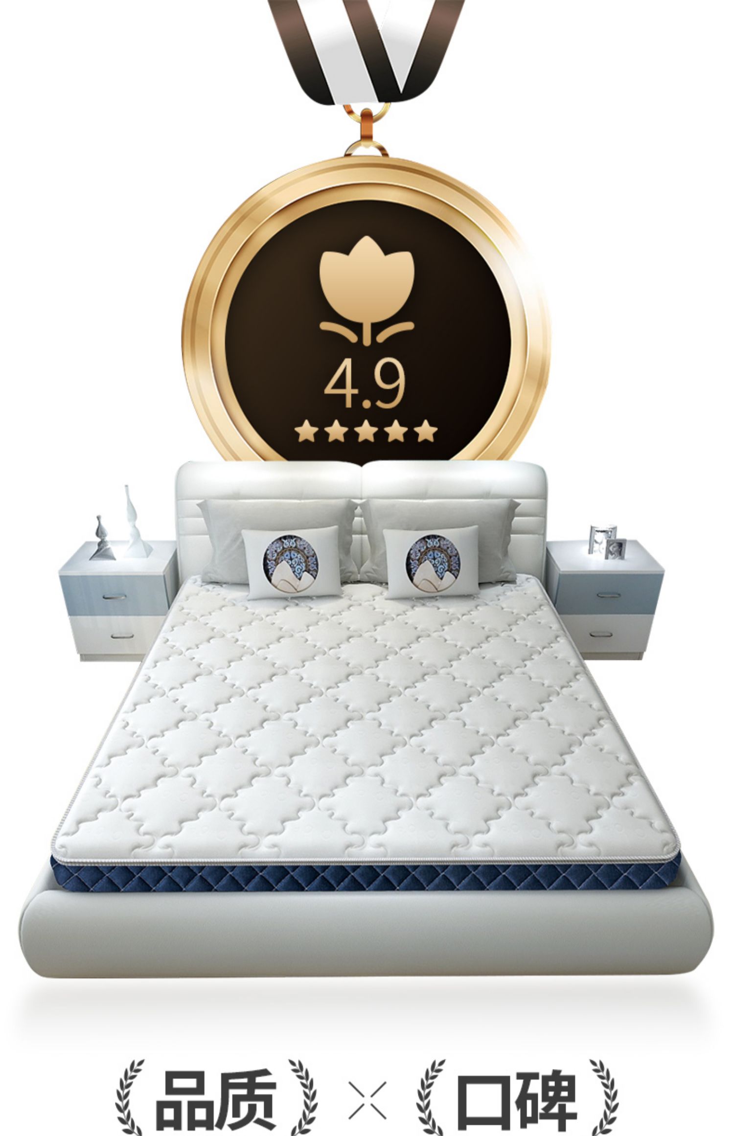 Xilinmen nệm hàng đầu cửa hàng dừa cọ cọ cứng Simmons 1.8m trẻ em nệm nâu giáo viên cao su pad - Nệm nệm ngủ