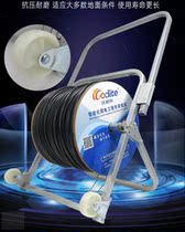Free installation of foldable pay-off wire rack fiber optic cable leather line unwinding theorist outdoor unwinding wire spool racks discounted
